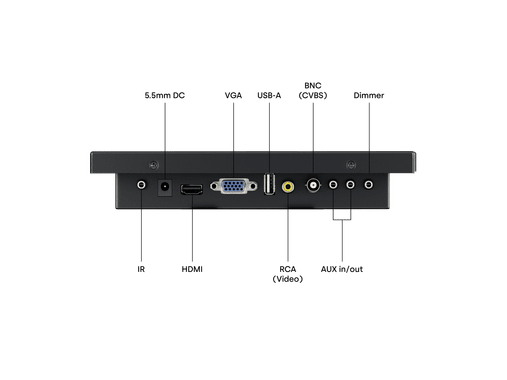 9 Zoll Monitor Metall