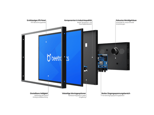 15 Zoll Monitor Metall SDI
