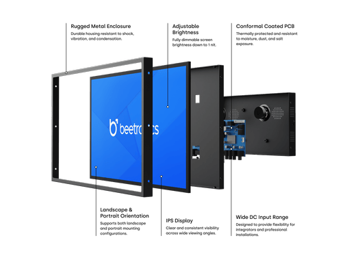 15 Zoll Monitor Metall SDI