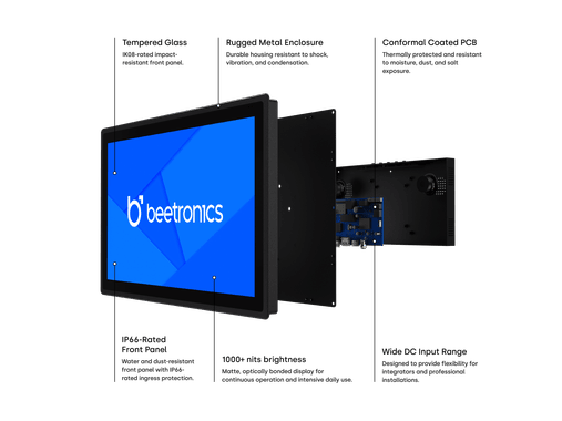 10 Zoll Touchscreen Metall (High-Brightness)