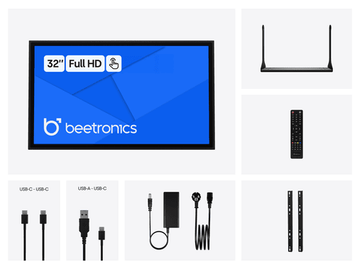 32 Zoll Touchscreen Metall