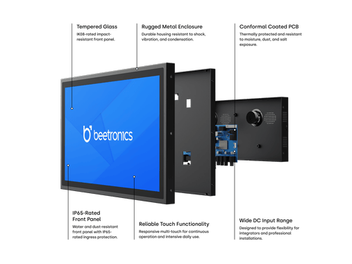 10 Zoll Touchscreen Metall